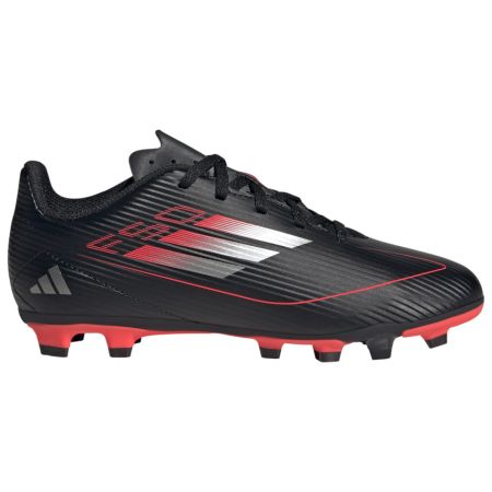 Botas de Rugby Niño F50 Club FG/MG Tacos Moldeados Terreno Seco Negro/Rojo - Adidas