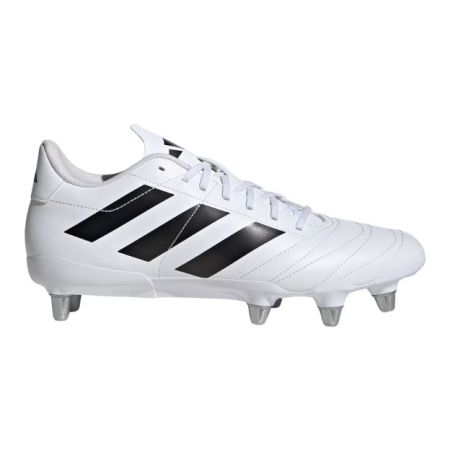 Botas de Rugby Kakari Forwards (SG) Tacos de Rosca Terreno Blando Cloud White/Core Black/Silver Metallic - Adidas