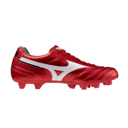 Botas de Rugby Morelia II Club MD Tacos Moldeados Terreno Seco Rojo – Mizuno