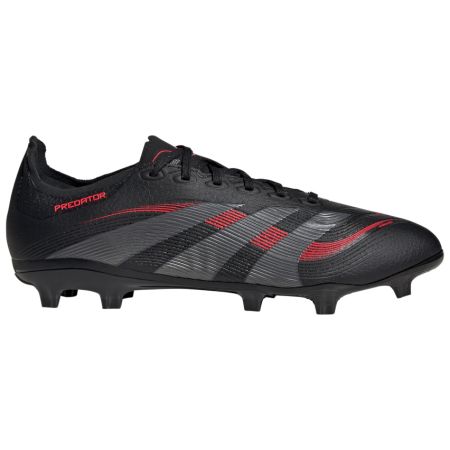 Botas de Rugby Predator League FG Tacos Moldeados Terreno Seco Negro/Rojo - Adidas