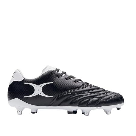 Botas de rugby Gilbert Side Step Icon 6S negras híbridas