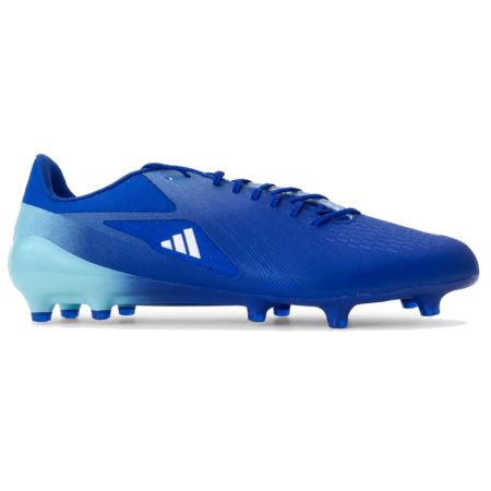 Botas de rugby Adidas Adizero RS15 Pro FG azul vista perfil derecho