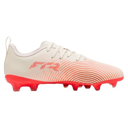 Botas rugby infantiles Puma Future 9 Play color almendra rojo vista lateral