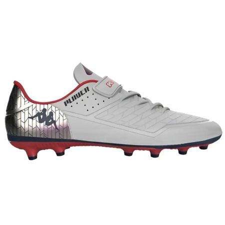 Botas de Rugby para Niño Kombat Player EV (FG) con Tacos Moldeados Blanco Rojo - Kappa

