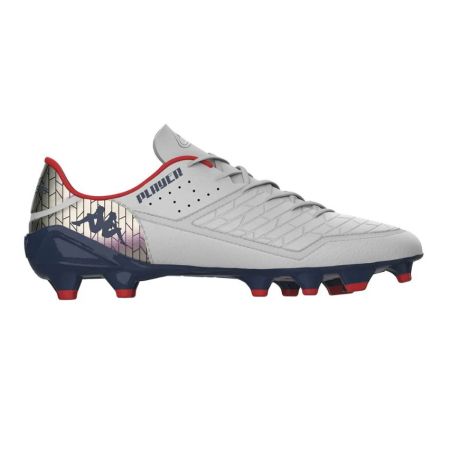 Botas de Rugby Kombat Player Base (FG) con Tacos Moldeados para Terreno Firme Blancas - Kappa
