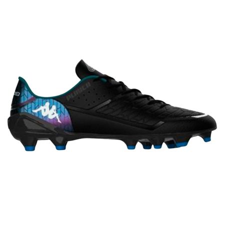 Botas de Rugby Kappa Kombat Player Base con Tacos Moldeados para Terreno Seco - Negro / Azul / Violeta

