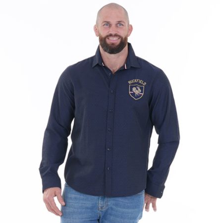 Camisa de mangas largas France azul marino - Ruckfield