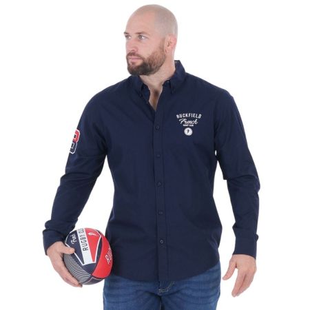 Camisa Azul Marino Manga Larga French Rugby Club - Ruckfield