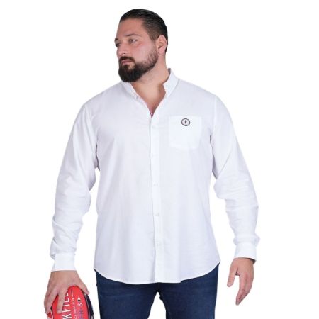 Camisa de Rugby manga larga blanca French Rugby Club - Ruckfield