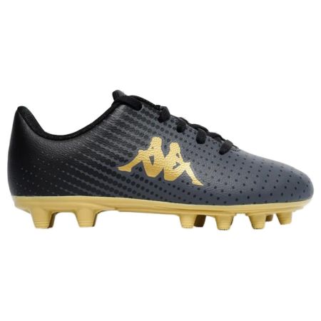 Bota de rugby Kappa Gyra FG Kid gris amarillo vista lateral