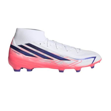 Botas de rugby adidas F50 Hyperfast League Mid FG blancas