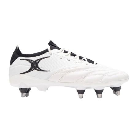Botas de rugby Gilbert Icon Play 2.0 8S blanco negro