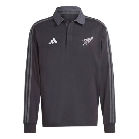 Polo Rugby Heritage All Blacks Manches Longues Noir - Adidas 
