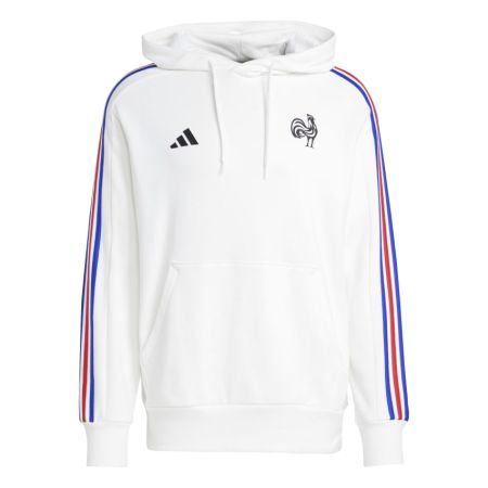Sudadera con Capucha de Rugby Francia Esencial Blanca – Adidas
