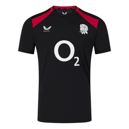 Camiseta Rugby Inglaterra Performance Negra - Castore