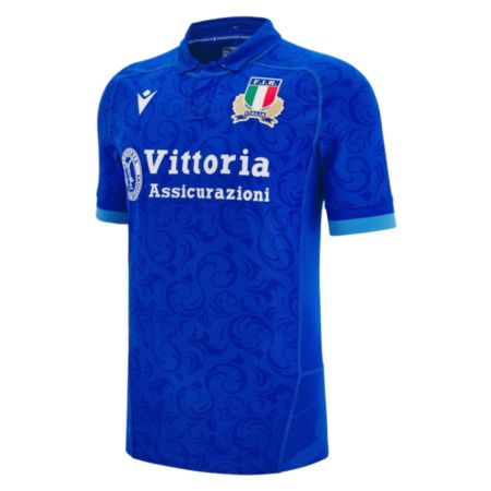 Camiseta de Rugby Auténtica Local Italia 2024/2025 - Macron