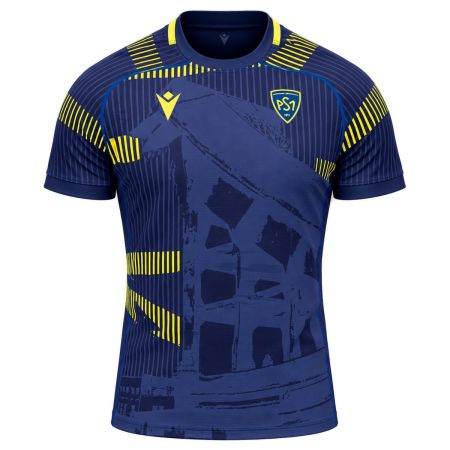 Camiseta rugby entrenamiento azul marino Macron ASM Clermont 2026 2027