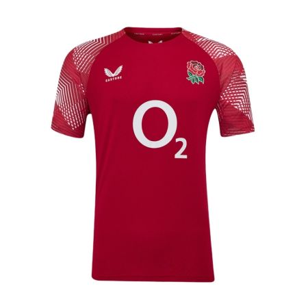 Camiseta Pre-Partido Rugby Inglaterra 2025/2026 - Castore