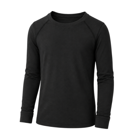 Camiseta térmica rugby niño manga larga negro