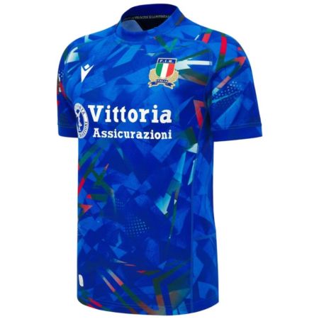 Camiseta rugby Italia local 2026-2027 azul azzurro Macron frontal