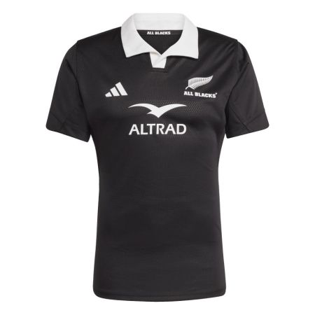 Camiseta Performance All Blacks 2025 Adidas negra cuello blanco