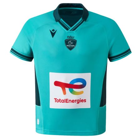 Camiseta de Rugby Replica Champions Cup Verde Fosforescente Section Paloise - Macron