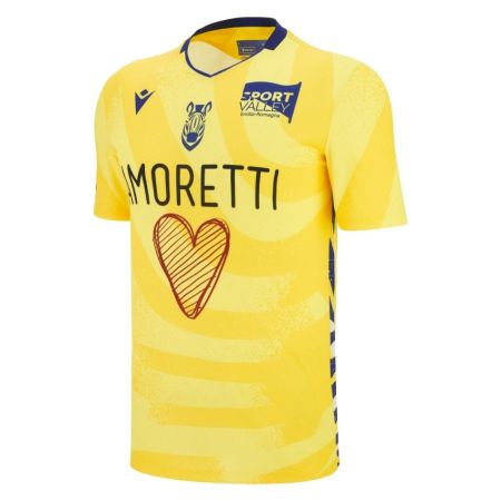 Camiseta Rugby Réplica Visitante Zebre Parma 2025/2026 - Macron