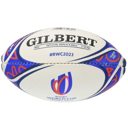 Mini balón rugby Gilbert Copa del Mundo 2023 gráfica mobius