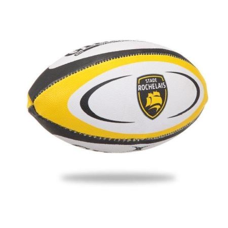 Mini balón Gilbert Stade Rochelais amarillo negro talla 1