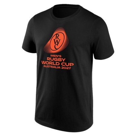 Camiseta oficial negra Rugby Copa del Mundo Australia 2027