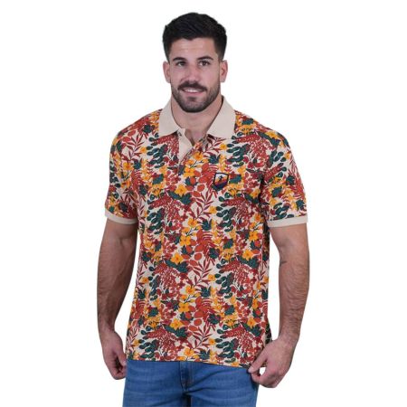Polo Rugby de Manga Corta Autumn Tour Floral - Ruckfield