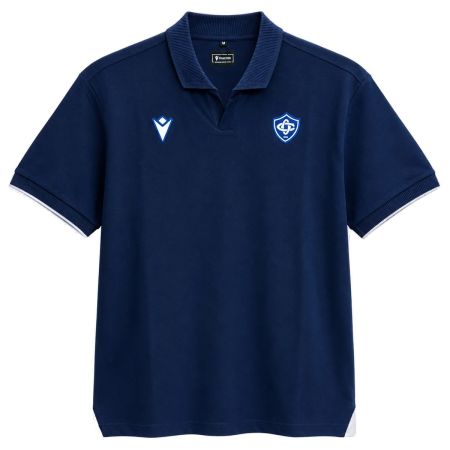 Polo negro rugby Castres Olympique viaje jugador 2026 Macron