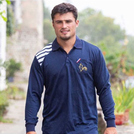 Polo Rugby Hombro Marinero Manga Larga Azul Marino - Rugby Religion
