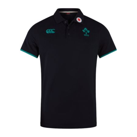 Polo de Rugby Irlanda Negro/Verde 24/25 - Canterbury