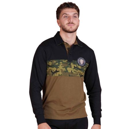 Polo de rugby de manga larga multicolor - Ruckfield