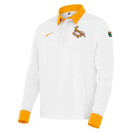 Polo Rugby Manga Larga Springboks Sudáfrica Exterior 2025/2026 - Nike