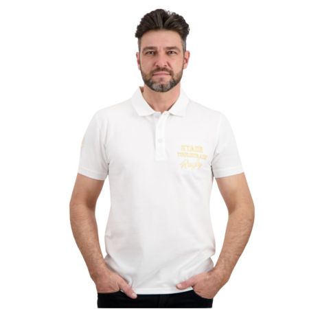 Polo de Rugby Times de Manga Corta Stade Toulousain Blanco 2025 - Stade Toulousain

