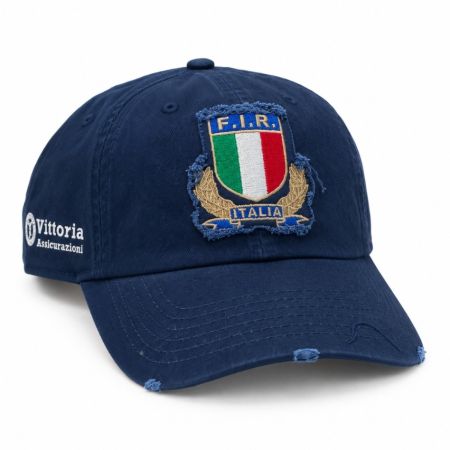 Gorra rugby Italia 2026/27 Macron azul marino supporter