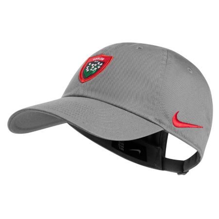 Gorra Nike H86 RC Toulon gris vista frontal escudo bordado