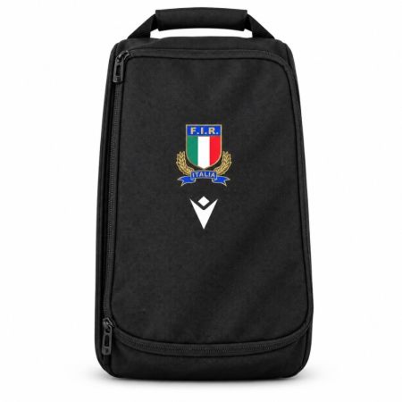 Bolsa botas rugby Italia Macron Ferry Boot Bag negro escudo FIR bordado