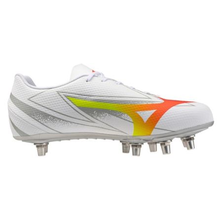 Botas rugby Mizuno Waitangi Club blanco naranja