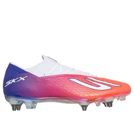 Botas de rugby Skechers SKX_2 Elite SG negro azul rosa vista lateral