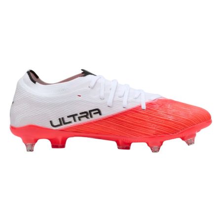 Bota de rugby Puma Ultra Nitro 7 vista lateral rojo blanco