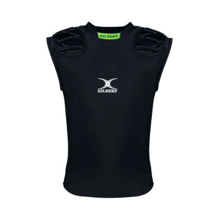 Hombreras rugby Vapour negro protección reforzada Gilbert