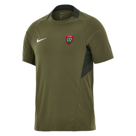 Camiseta de entrenamiento RC Toulon Nike caqui antracita frente escudo