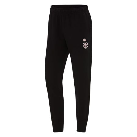Pantalón negro Stade Toulousain Nike Rosa 2026 con motivo floral bordado