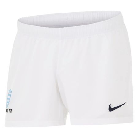 Short rugby Racing 92 local Nike azul cielo detalle logo
