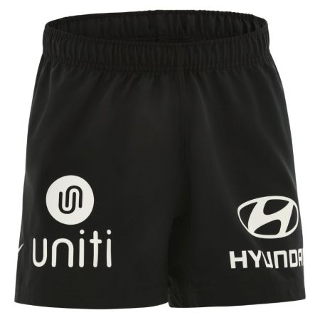 Pantalón corto niño RC Toulon Nike negro escudo bordado pierna izquierda
