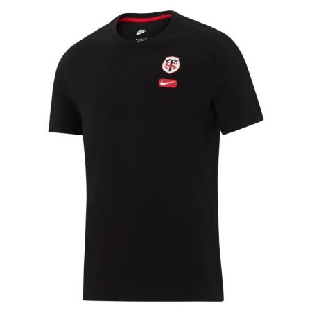 Espalda camiseta Nike Stade Toulousain parche blanco logo rojo
