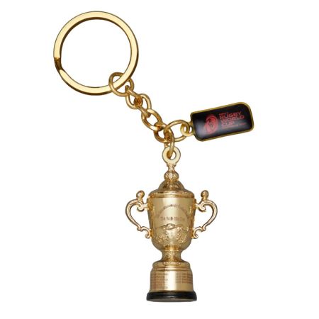 Llavero réplica 3D trofeo Webb Ellis Copa del Mundo Rugby 2027